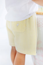 The Beaufort Bonnet Company - Seaside Sunny Yellow Seersucker Shelton Shorts