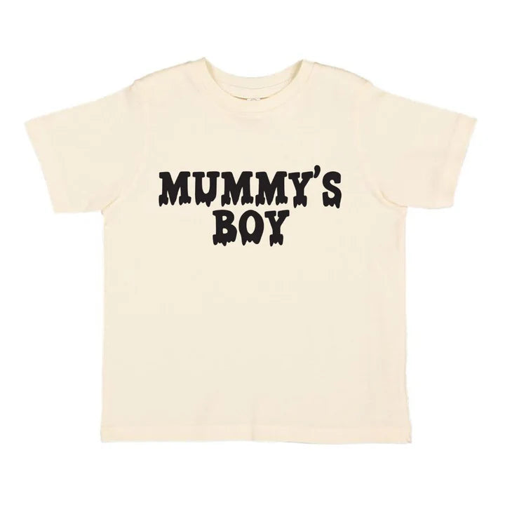 Sweet Wink - Mummy's Boy Halloween Short Sleeve T-Shirt - Natural