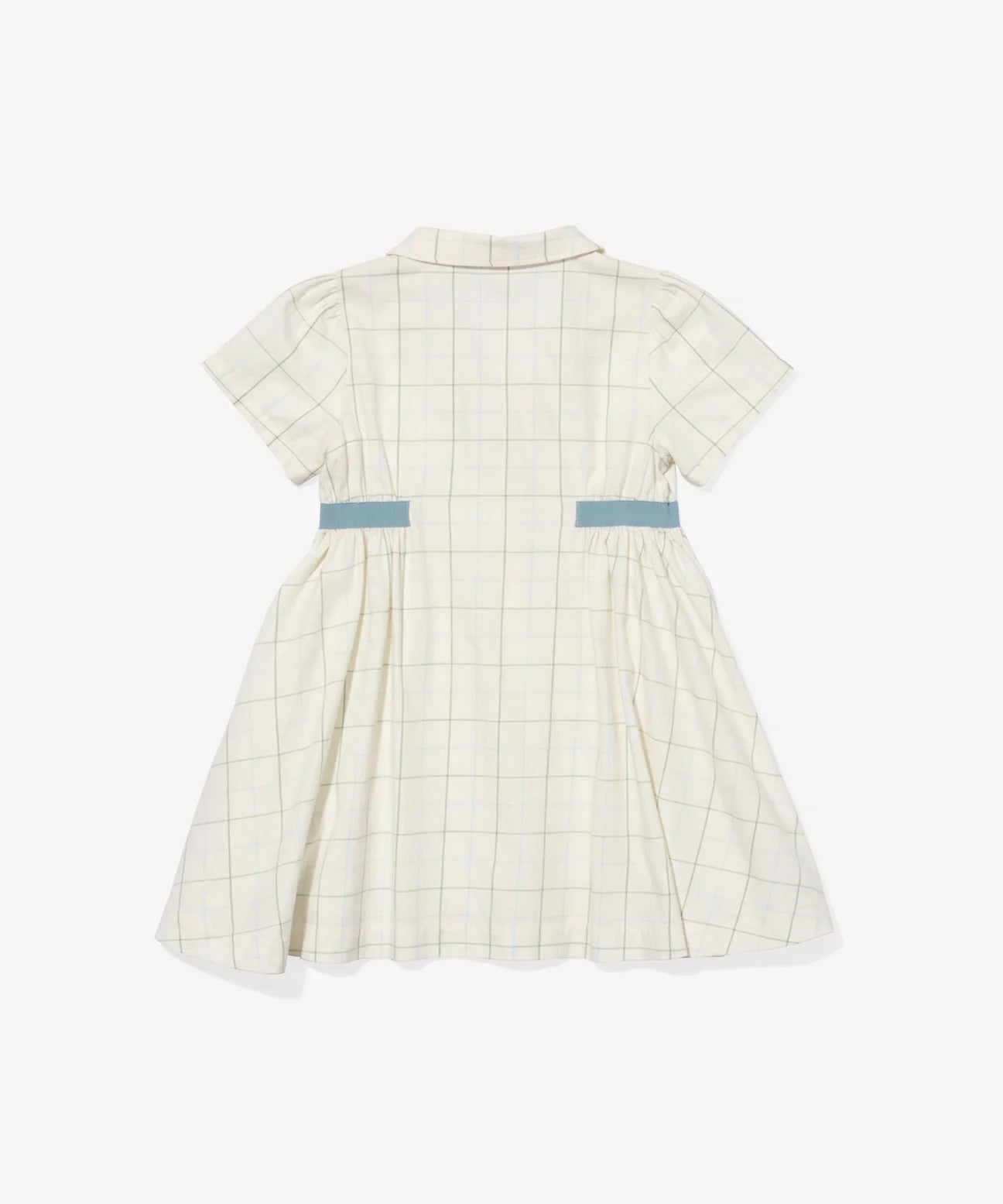 Seafoam Plaid Shirt Dress