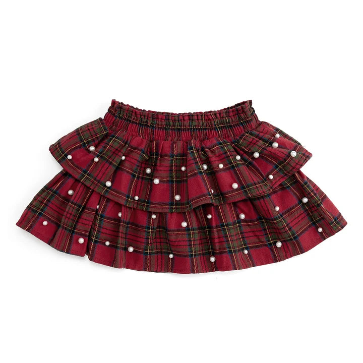 Christmas Tartan Pearl Skirt