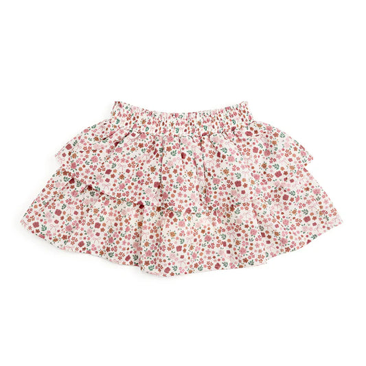 Sweet Wink Berry Floral Skort showing a stylish, lightweight skirt with a vibrant berry floral pattern and comfortable fit.