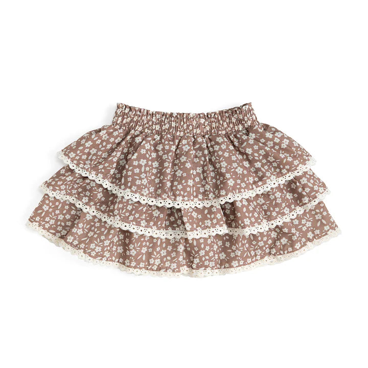 Mocha Floral Skort