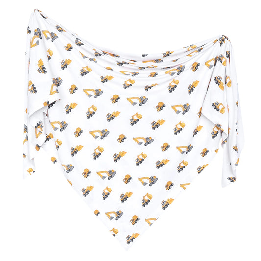 Copper Pearl Dozer Bamboo Swaddle featuring soft, breathable bamboo fabric with a playful Dozer pattern for cozy comfort.
