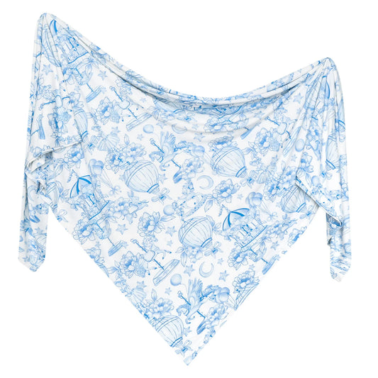 Copper Pearl Vintage Carnival Bamboo Swaddle, soft and breathable fabric with colorful carnival print, perfect for newborns.