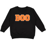 Sweet Wink - Orange Boo Patch Halloween Sweatshirt