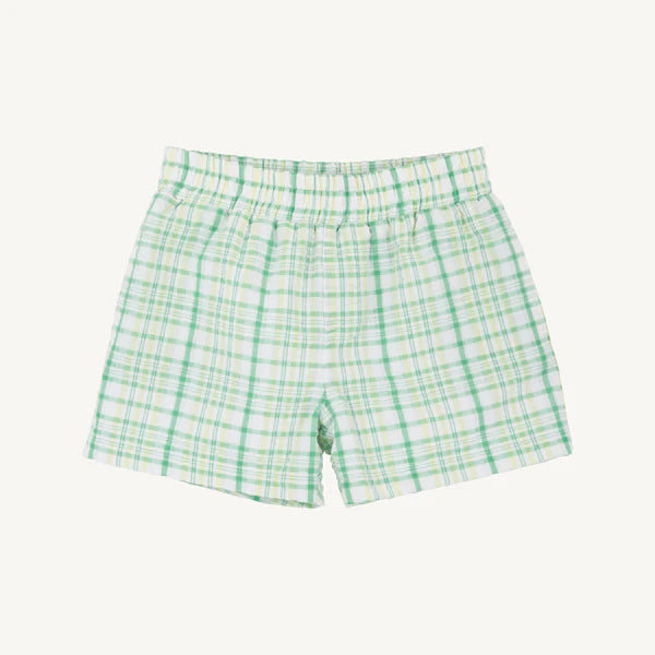 Gibson Island Green and Lake Worth Yellow Sheffield Shorts - Seersucker