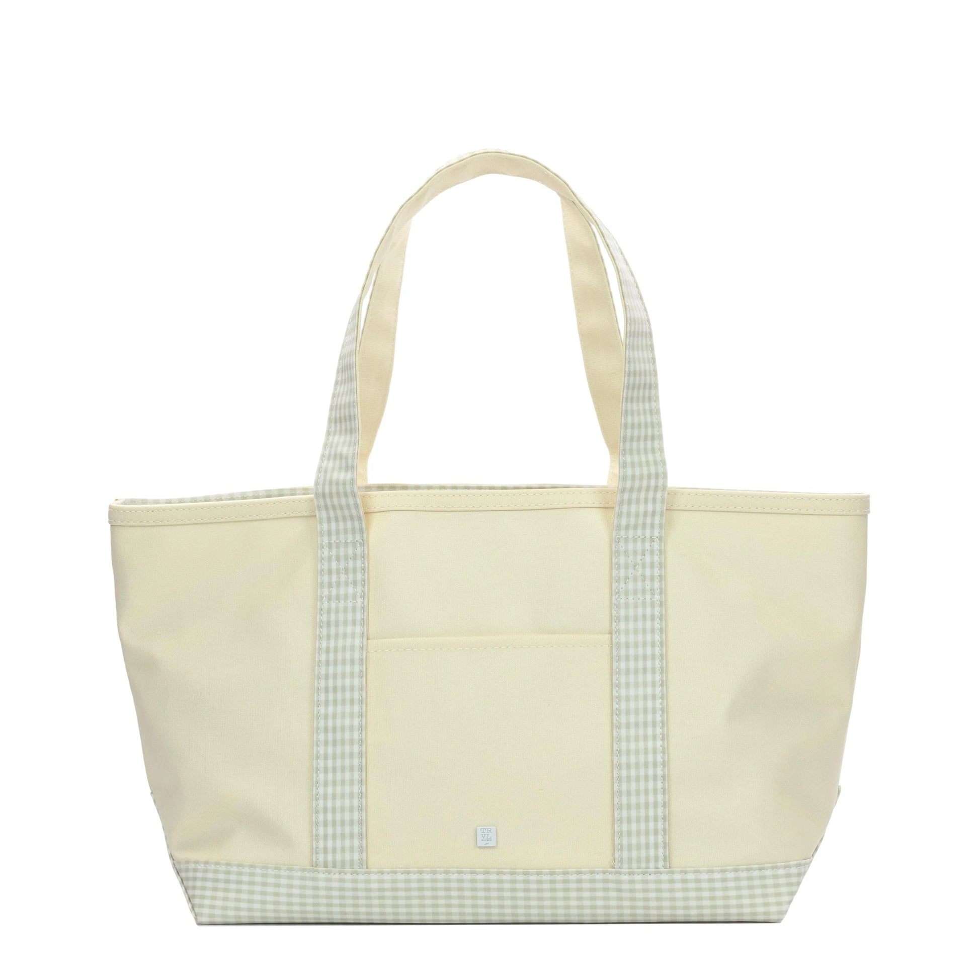 Medium coated canvas tote bag by TRVL Designs, natural color with sturdy handles and spacious interior for everyday use.