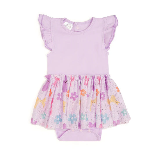Sweet Wink - Coquette Easter Bunny Short Sleeve Tutu Bodysuit