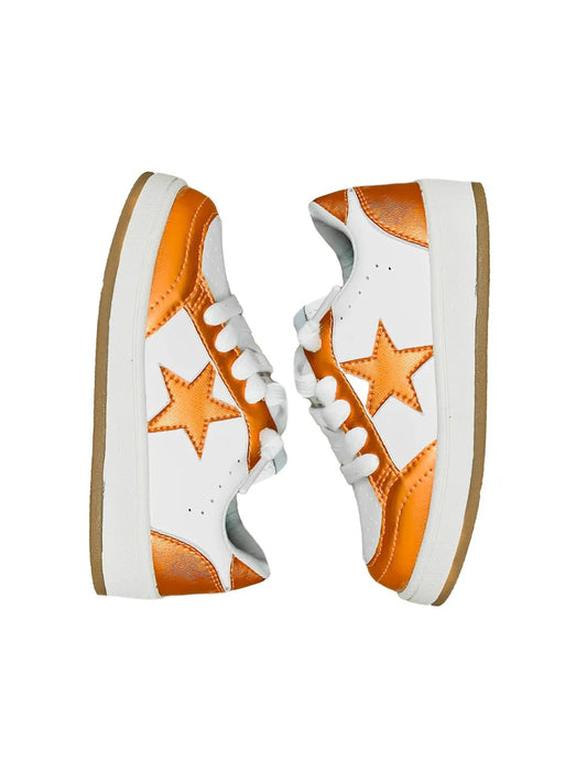 Belle Cher - Orange Star Sneakers
