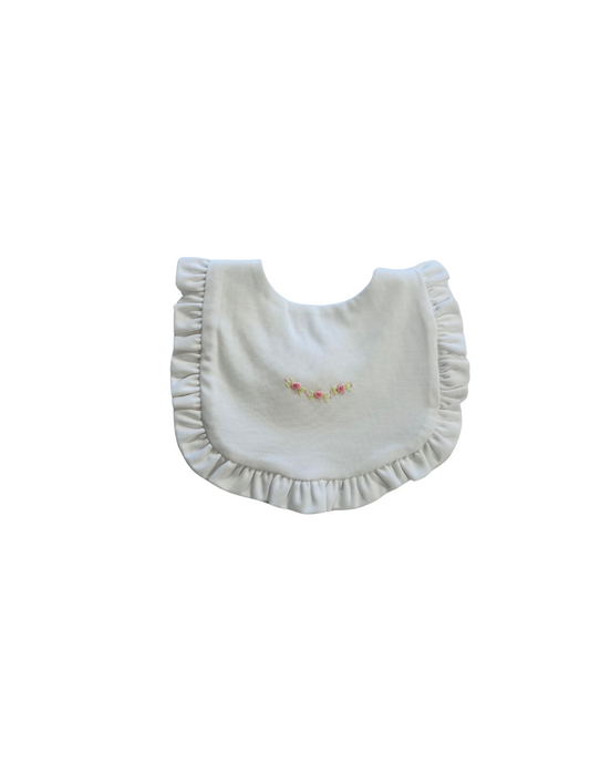 Baby Club Chic - Ruffle Bib w/ Embroidery