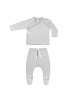 Quincy Mae - Cloud Wrap Top + Footed Pant Set
