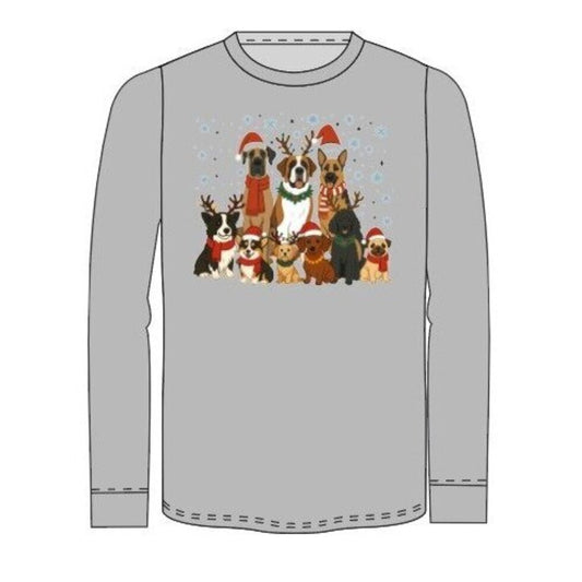 Santa Dog Asher LS Tee