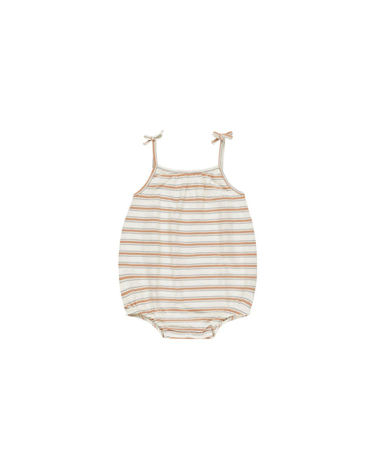 Rylee & Cru - Grapefruit Stripe Nala Romper