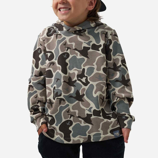 Youth Mallard Mayhem Camo Thermal Hoodie