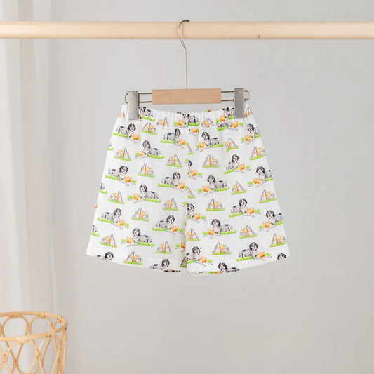 Nola Tawk Mascot Mania Tennessee organic muslin shorts featuring colorful mascot print and soft lightweight fabric.