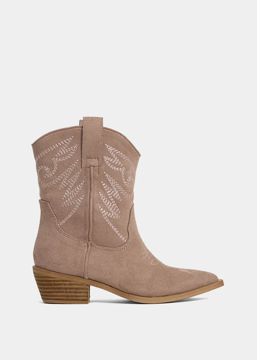 Rose Suede Zahara Mini Boot
