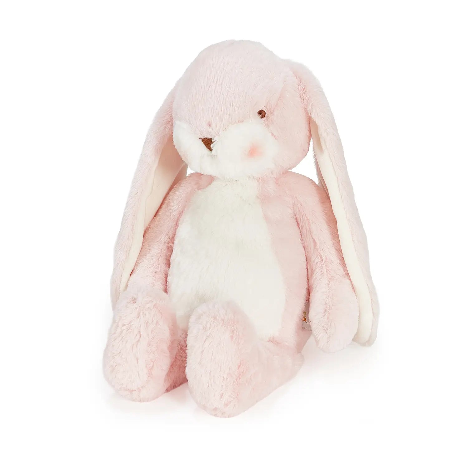 Pink Sweet 16" Nibble Bunny plush toy by Bunnies By the Bay, featuring soft fabric and adorable bunny design.