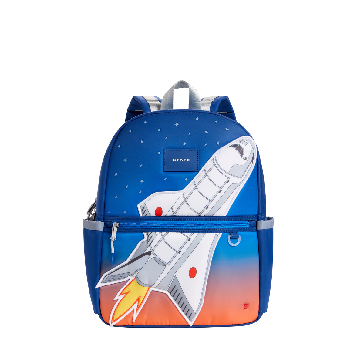 State Bags Spaceship Kane Backpack featuring a space-themed design with adjustable straps and multiple compartments.