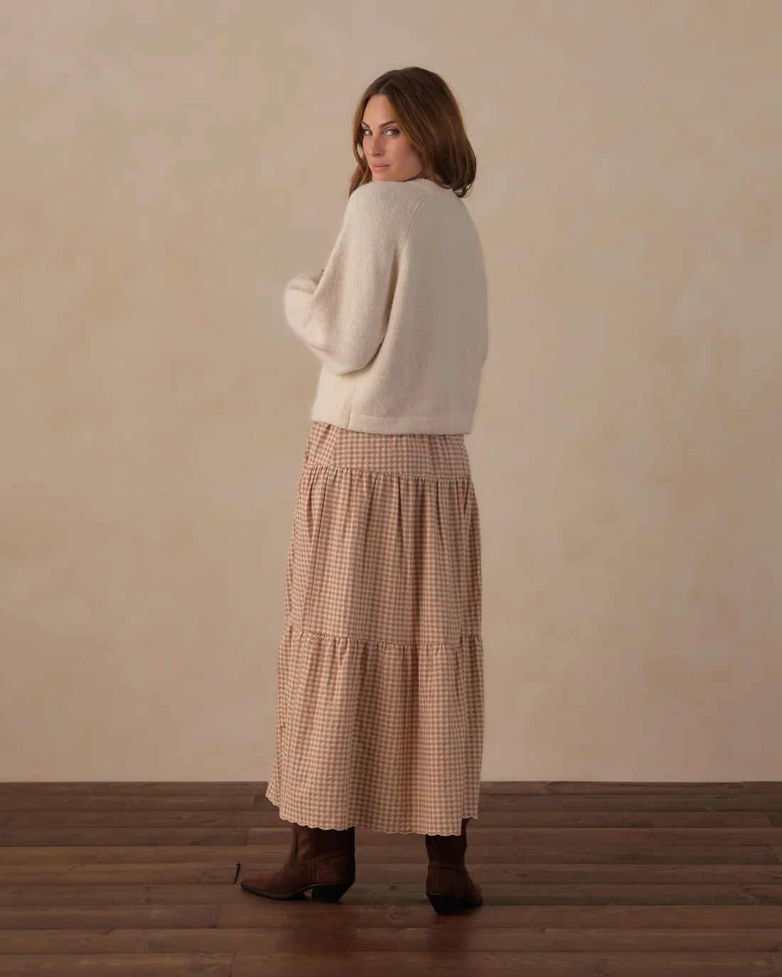 Women's Natural Fuzzy Cardigan