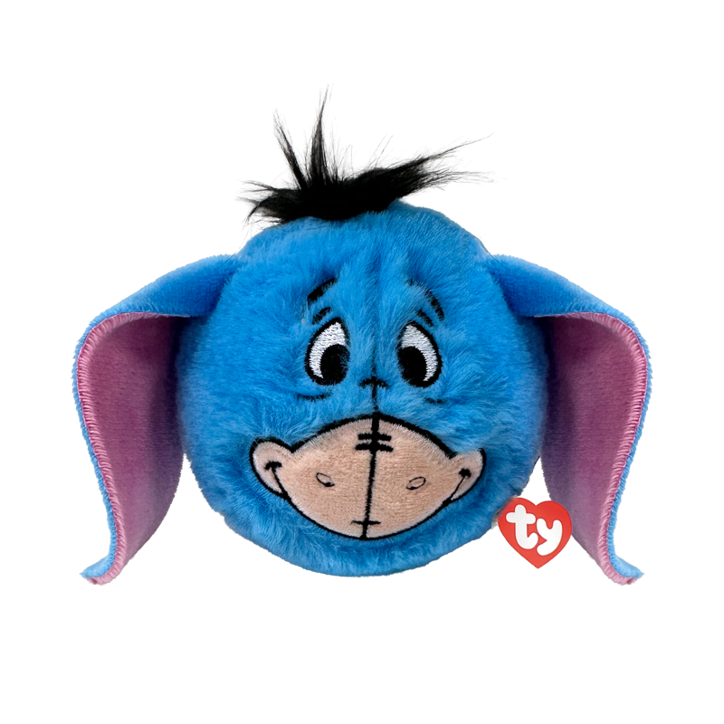 Ty Eeyore Beanie Bouncer featuring a plush Eeyore character with a beanie, designed for comfort and playful style.