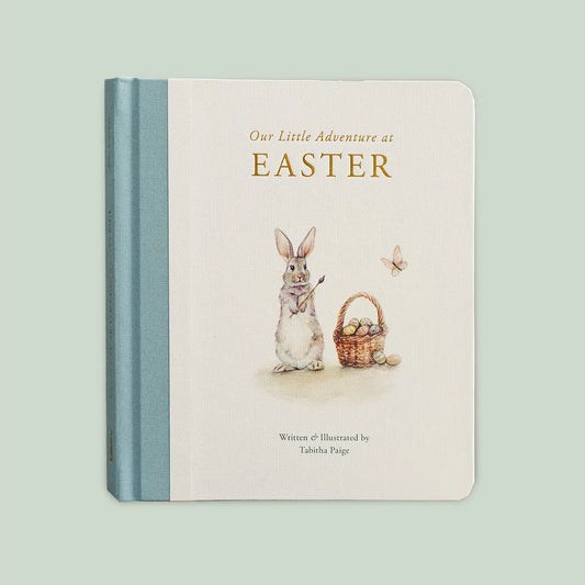 Colorful children's book titled "Our Little Adventure At Easter" by Paige Tate & Co., featuring vibrant illustrations for young readers.