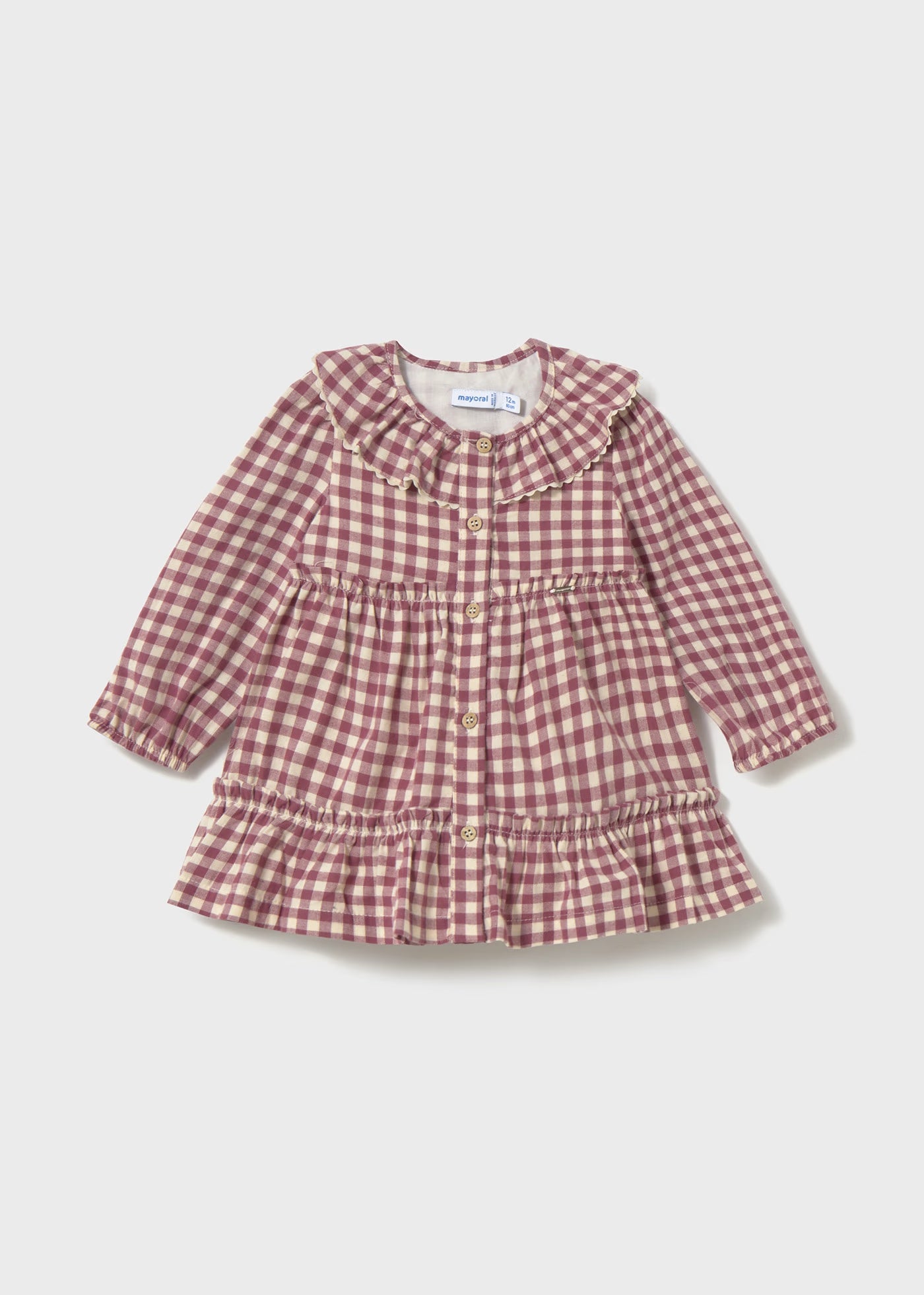 Blush Gingham Baby Dress