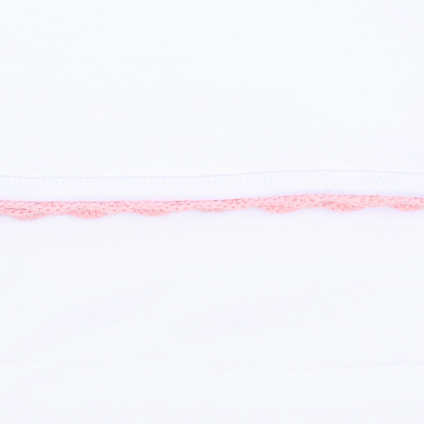 Baby Joy Pink Crochet Trim Hat