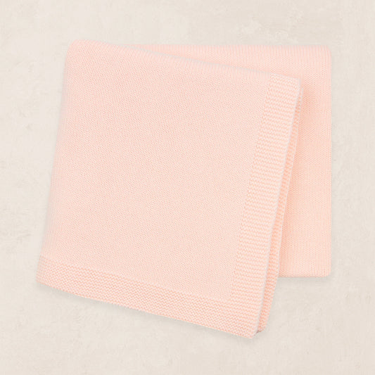 Lou Lou & Co Ballet Knit Blanket featuring soft, pastel-colored knitted fabric with delicate ballet-inspired design.