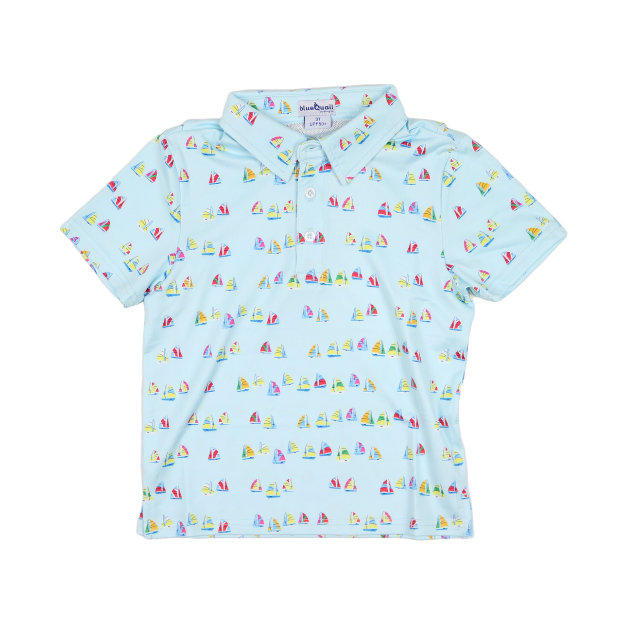 Blue Quail Clothing Co. Boat Race Polo Short Sleeve Shirt in navy with white accents, featuring a classic polo collar and embroidered logo.