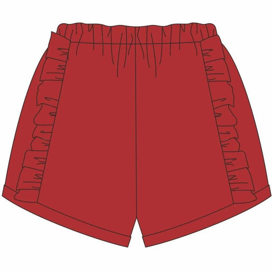 Jellybean - Red Ruffle Shorts