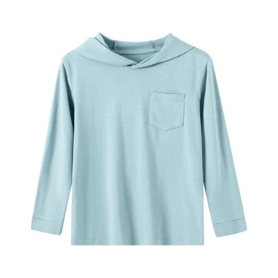 Pastel Blue Lightweight Hoodie