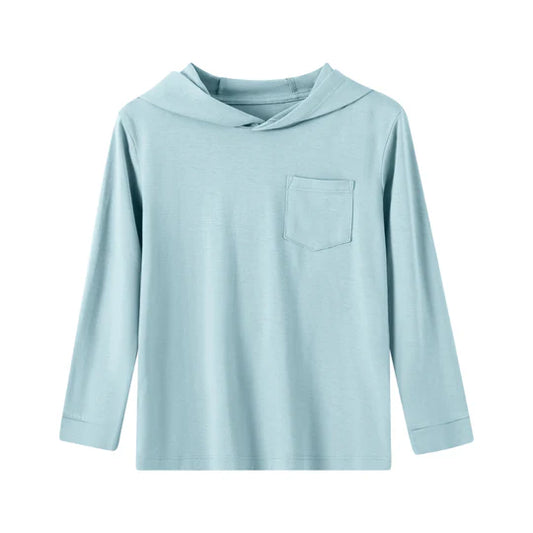 Pastel Blue Lightweight Hoodie