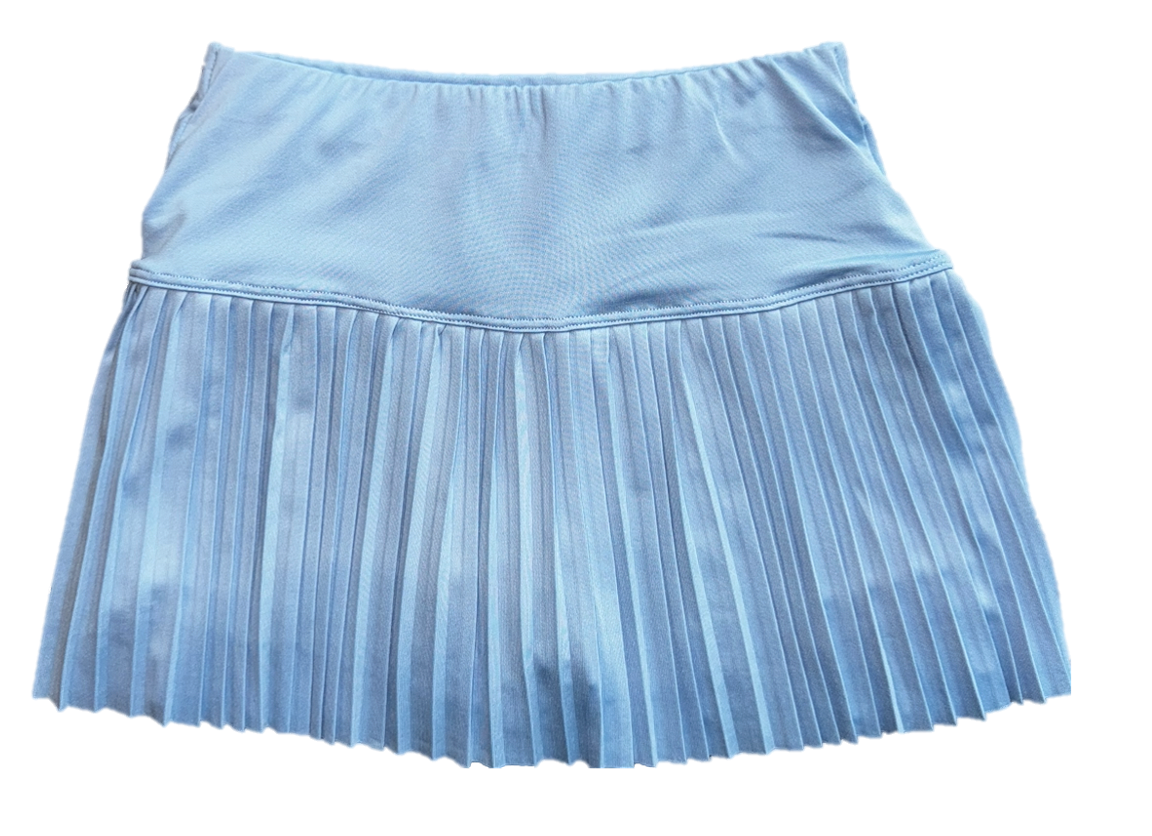 Suzette - Blue Pleated Skort