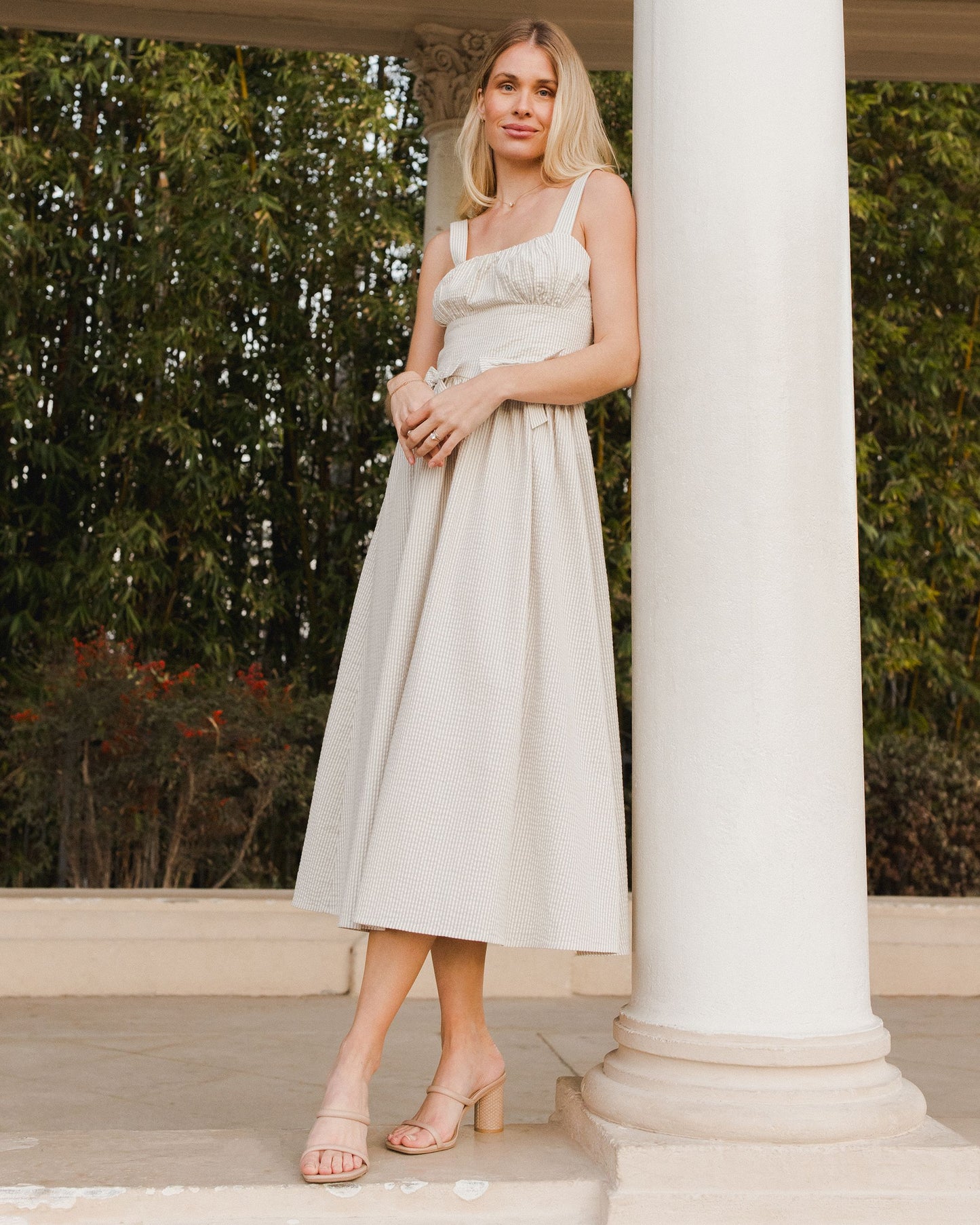 Noralee - Women's Sage Stripe Betsy Dress