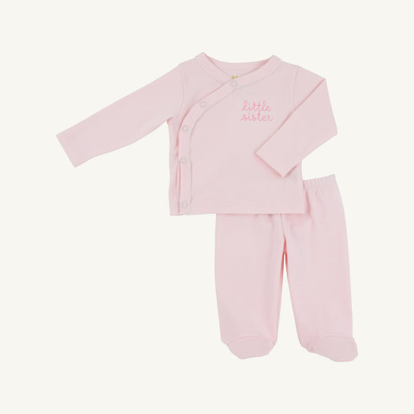 Palm Beach Pink with Hamptons Hot Pink Little Sister Cameron Cross Front Set