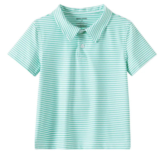 Meripex carnival glass and white performance polo shirt, stylish athletic apparel with vibrant glass-inspired design details.