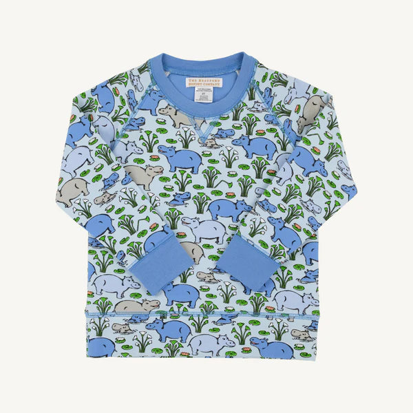 Bal Harbour Hippo Cassidy Comfy Crewneck