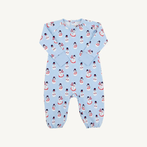 Frosty Friends with Beale Street Blue Cassidy Comfy Crewneck Romper