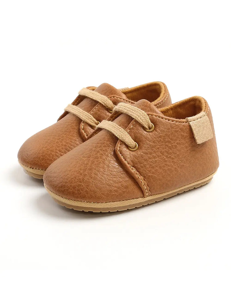 Taylor Leather Kicks Brown Baby Shoe