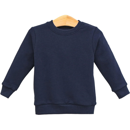 Navy French Terry Pullover
