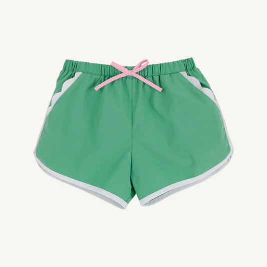 Gibson Island Green/Worth Ave White Cheryl Shorts - Broadcloth