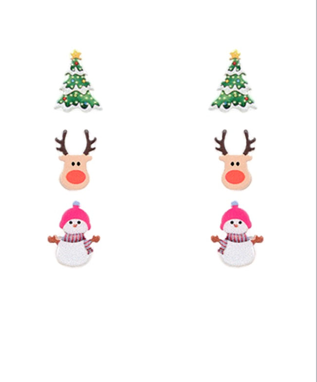 Holiday Christmas Trio Earrings