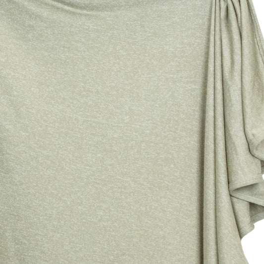 Lou Lou & Co Collins Plush Knit Swaddle Blanket showing soft, cozy fabric in neutral tones for gentle swaddling.