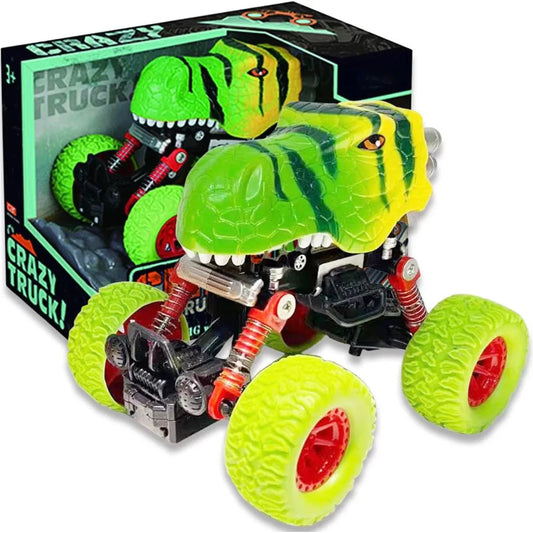 Green Crazy Truck Dinosaur toy by Thin Air Brands, featuring a fun dinosaur design on a colorful truck.