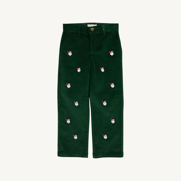 Grier Green Santa Critter Prep School Pants - Corduroy
