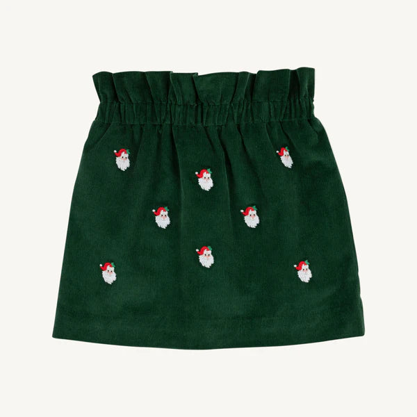 Grier Green/Santa Critter Beasley Bag Skirt - Corduroy