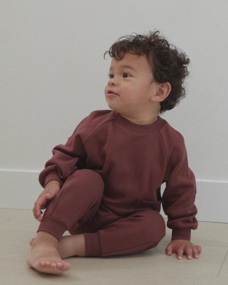 Black Cherry Pocket Sweatshirt
