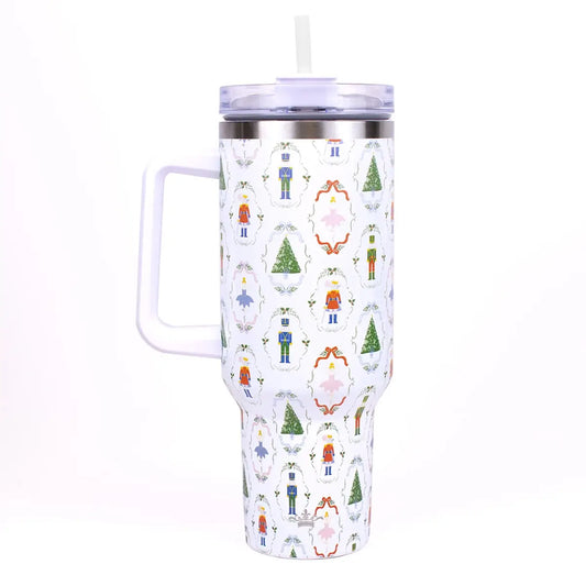 Nutcracker Waltz Tumbler White/Multi 40oz