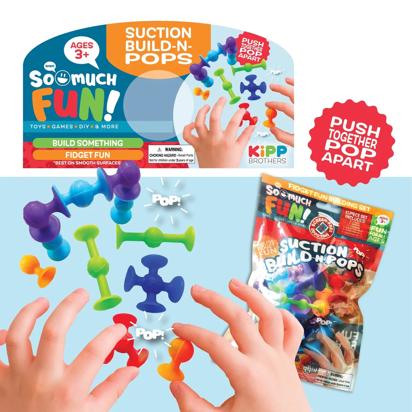 So Much Fun! Fidget Build-N-Suction Pops