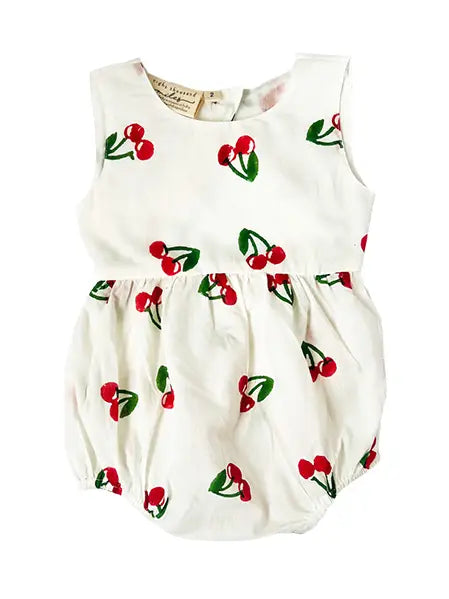 Cherry Back Cut Out Romper